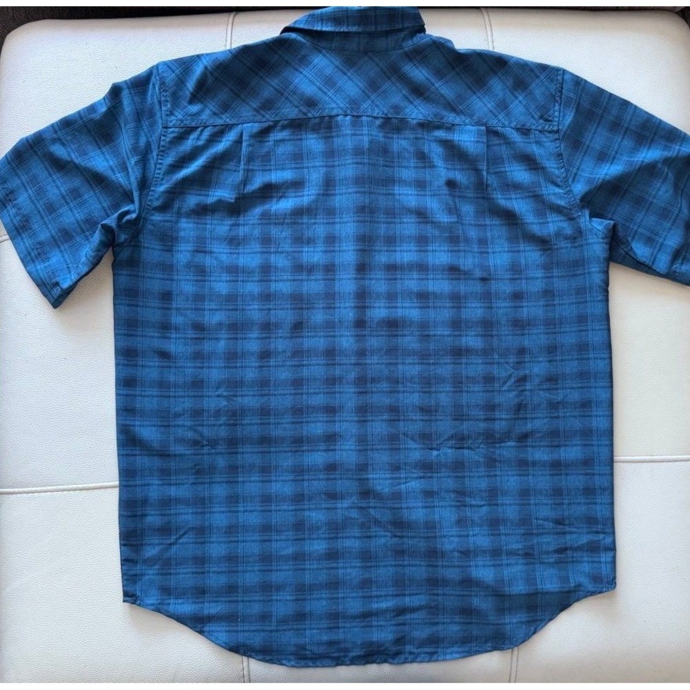 Orvis Button-Up Shirt Men's Large Blue Plaid Short Sleeve Fishing Outdoor - Picture 3 of 11